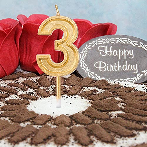 LUTER Gold Glitter Happy Birthday Cake Candles Number Candles Number 1 Birthday Candle Cake Topper Decoration for Party Kids Adults LUTER Gold Glitter Happy Birthday Cake Candles Number Candles Number 1 Birthday Candle Cake Topper Decoration for Party Kids Adults